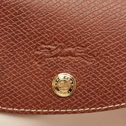 Longchamp Light Beige/Brown Nylon Large Le Pliage Tote