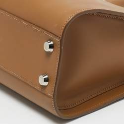 Longchamp Brown Leather Small Paris Premiere Tote
