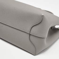 Longchamp Grey Leather Roseau Tote