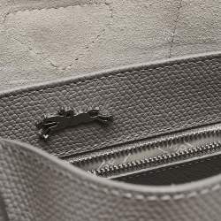 Longchamp Grey Leather Roseau Tote