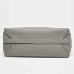 Longchamp Grey Leather Roseau Tote