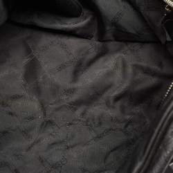 Longchamp Black Leather Multiple Pocket Satchel
