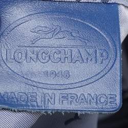 مملوكة مسبقًا Longchamp Blue Leather Le Pliage Tote