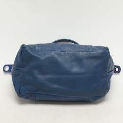 مملوكة مسبقًا Longchamp Blue Leather Le Pliage Tote