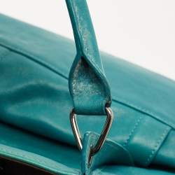 Longchamp Green Leather Large 3D Top Handle Bag