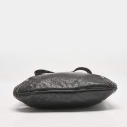Longchamp Black Leather Crossbody Bag