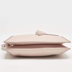 Longchamp Pink Leather Double Zip Crossbody Bag