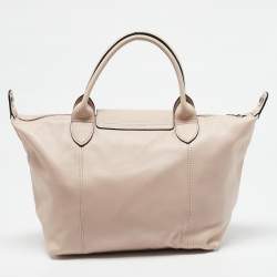 Longchamp Pink Leather Patch Le Pliage Tote