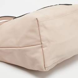 Longchamp Pink Leather Patch Le Pliage Tote