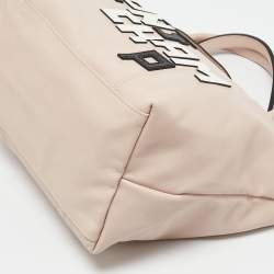 Longchamp Pink Leather Patch Le Pliage Tote