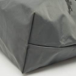 Longchamp Grey Nylon Small Short Le Pliage Tote