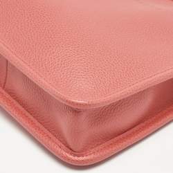 Longchamp Orange Leather Le Foulonné Crossbody Bag