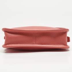 Longchamp Orange Leather Le Foulonné Crossbody Bag