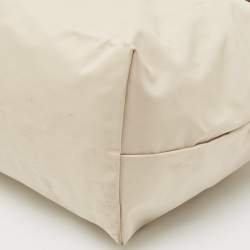 Longchamp Beige/Brown Nylon Large Le Pliage Tote