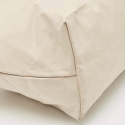 Longchamp Beige/Brown Nylon Large Le Pliage Tote