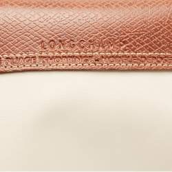 Longchamp Beige/Brown Nylon Large Le Pliage Tote