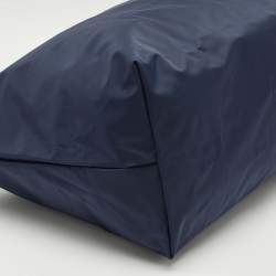 Pre Owned Longchamp Navy Blue Nylon Large Le Pliage Tote