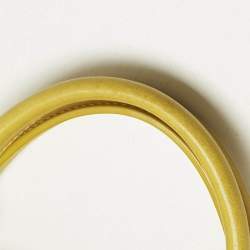 Pre Owned Longchamp Yellow Leather Large 3D Tote