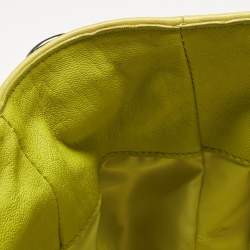 Pre Owned Longchamp Yellow Leather Large 3D Tote