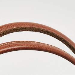 Pre Owned Longchamp Beige/Brown Nylon Le Pliage M Tote