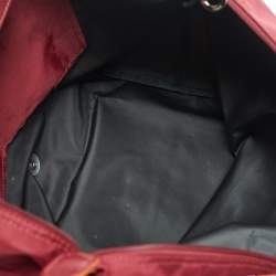 Pre Owned Longchamp Red Nylon Large Le Pliage Tote