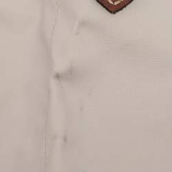 Pre Owned Longchamp Cream Nylon Large Le Pliage Tote