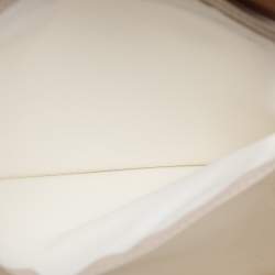 Pre Owned Longchamp Cream Nylon Large Le Pliage Tote