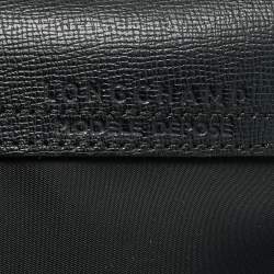 Pre Owned Longchamp Black Nylon Medium Neo Le Pliage Tote