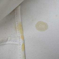 Pre Owned Longchamp Green/Natural Raffia Small Le Panier Pliage Basket Bag