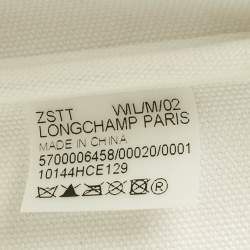 مملوكة مسبقًا Longchamp Green/Natural Raffia Small Le Panier Pliage Basket Bag