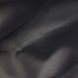 Pre Owned Longchamp Black/Brown Leather and Nylon Le Pliage Pouch