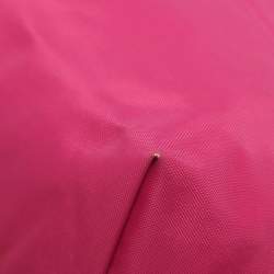 Pre Owned Longchamp Pink/Brown Nylon and Leather Small Short Le Pliage Tote