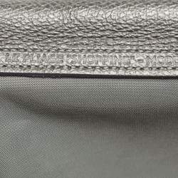 Pre Owned Longchamp Grey Nylon Large Le Pliage Tote