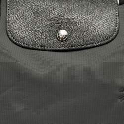 Pre Owned Longchamp Grey Nylon Large Le Pliage Tote