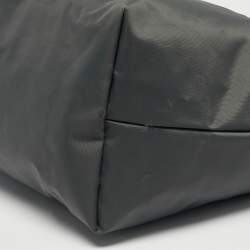 Pre Owned Longchamp Grey Nylon Large Le Pliage Tote