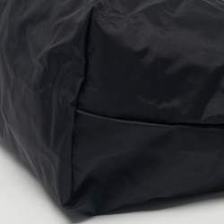 Pre Owned Longchamp Black Nylon Large Le Pliage Tote