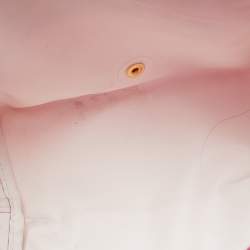 Pre Owned Longchamp Pink/Brown Nylon Mini Le Pliage Tote