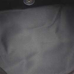 Pre Owned Longchamp Le Pliage Purple Leather and Nylon Tote