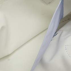 مملوكة مسبقًا حقيبة يد لونج شامب لوبلياج جلد ونايلون أزرق فاتح صغيرة