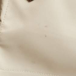 مملوكة مسبقًا Longchamp Le Pliage Travel Cream/Brown Nylon Tote