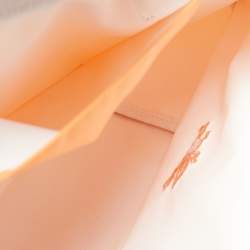 Pre Owned حقيبة لونغشامب لوبلياج نايليون برتقالية متوسطة