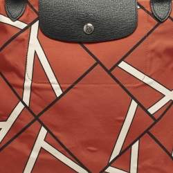 مملوكة مسبقًا Longchamp Le Pliage Medium Tricolor Printed Nylon Tote