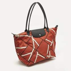 مملوكة مسبقًا Longchamp Le Pliage Medium Tricolor Printed Nylon Tote