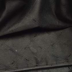 Pre Owned Longchamp Roseau Black Croc Embossed Leather Tote