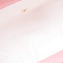 Pre Owned Longchamp Le Pliage Medium Pink/Brown Nylon Tote