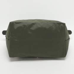 مملوكة مسبقًا حقيبة يد لونج شامب "لو بلياغ" نايلون وجلد أزرق كحلي وبني صغيرة قصيرة