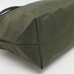 مملوكة مسبقًا حقيبة يد لونج شامب "لو بلياغ" نايلون وجلد أزرق كحلي وبني صغيرة قصيرة