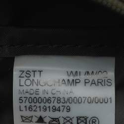 مملوكة مسبقًا حقيبة يد لونج شامب "لو بلياغ" نايلون وجلد أزرق كحلي وبني صغيرة قصيرة