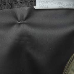 مملوكة مسبقًا حقيبة يد لونج شامب "لو بلياغ" نايلون وجلد أزرق كحلي وبني صغيرة قصيرة