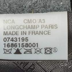 مملوكة مسبقًا Longchamp Roseau Black Croc Embossed Leather Tote